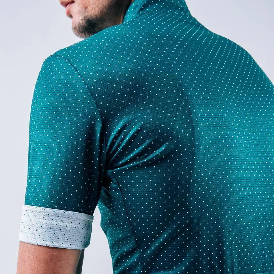 CAFE DU CYCLISTE Jersey Fleurette - Infinite Green - Image 5