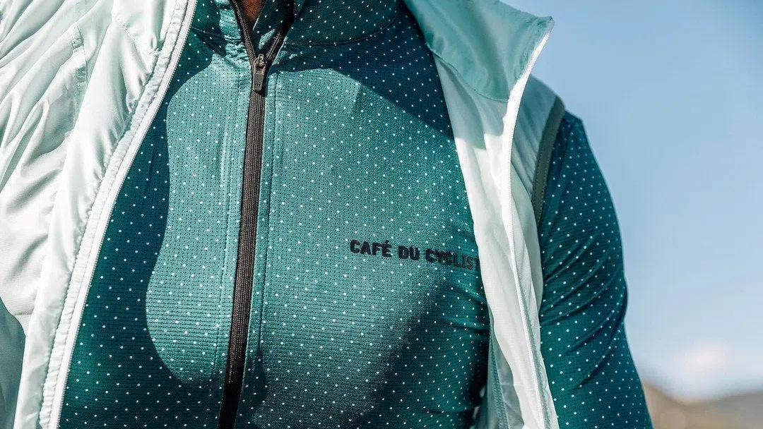 CAFE DU CYCLISTE Jersey Fleurette - Infinite Green - Image 7