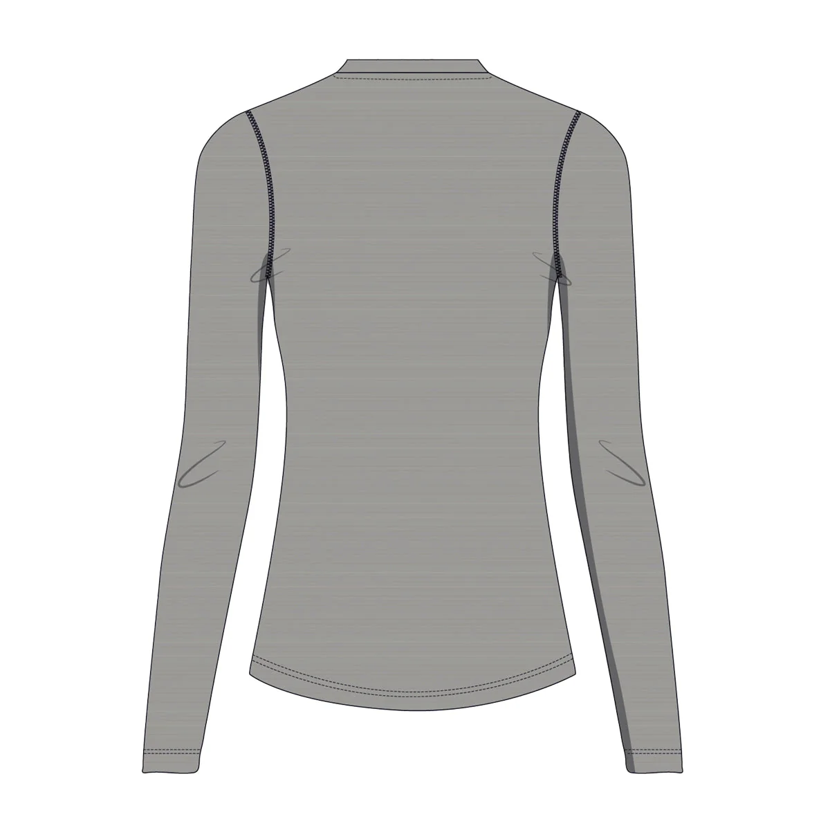 CAFE DU CYCLISTE Judith Long Sleeve Women Base Layer - Mountain Fog - Image 2