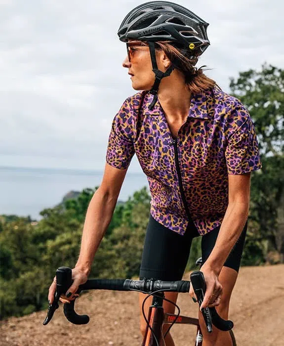 CAFE DU CYCLISTE  Laureline Gravel Jersey - Leopard - Image 3