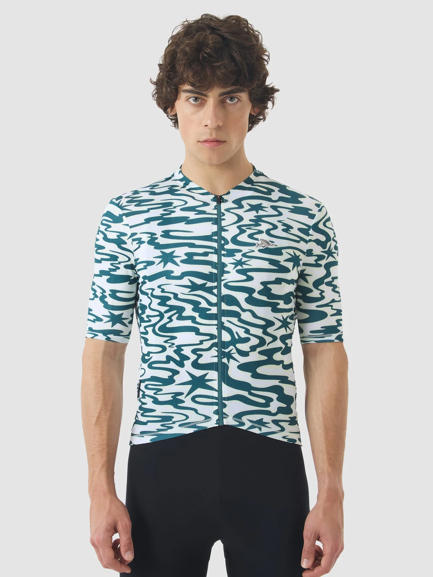 CAFÉ DU CYCLISTE Laurette Jersey  - Stars Dark Sea - Image 3