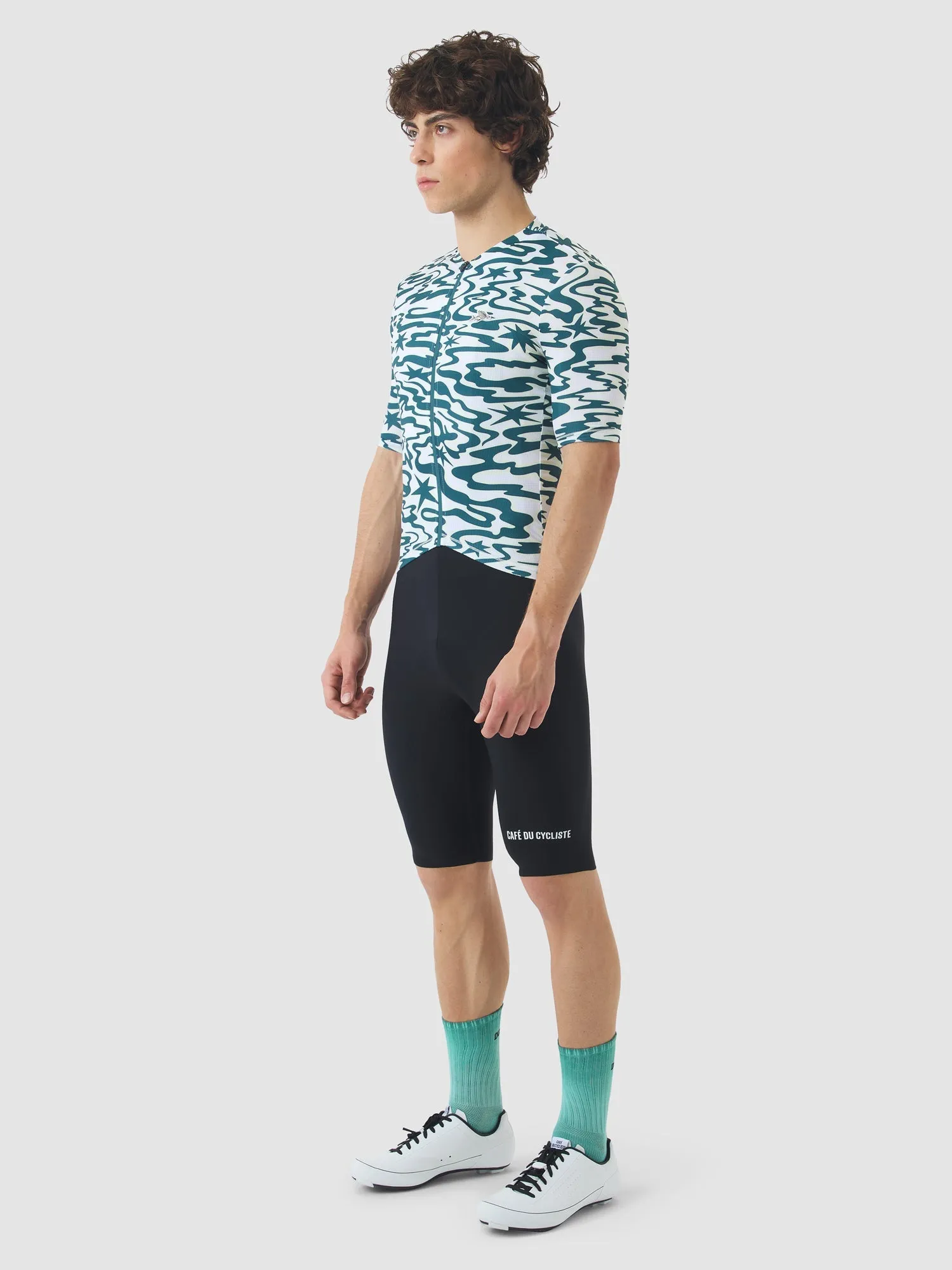 CAFÉ DU CYCLISTE Laurette Jersey  - Stars Dark Sea - Image 4
