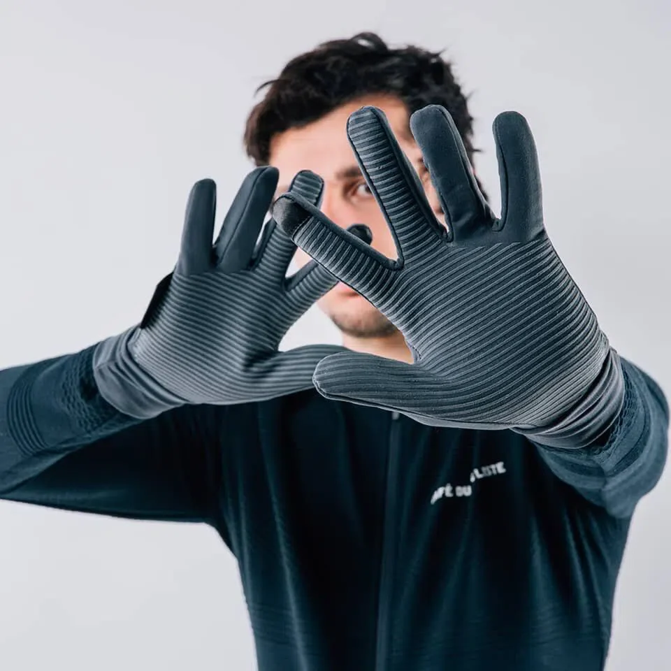 CAFE DU CYCLISTE Lightweight Cycling Gloves - Grey - Image 3