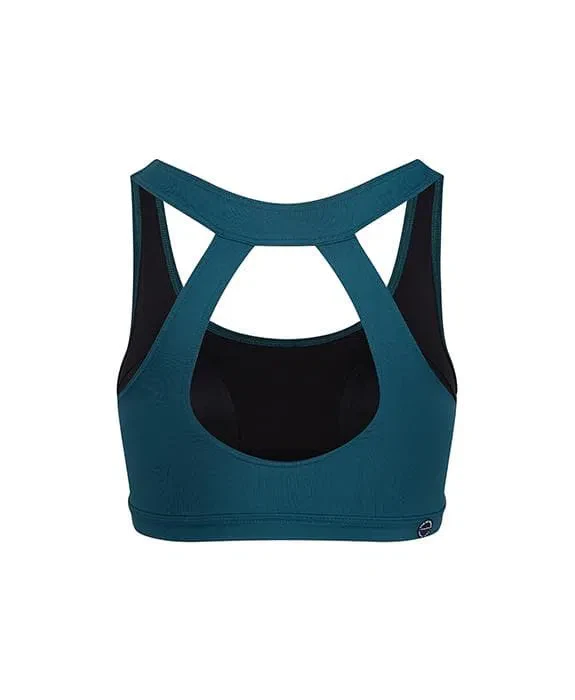 CAFE DU CYCLISTE Lisa Cycling Bra - Alpine Green - Image 2