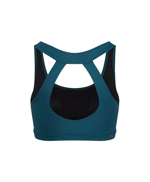 CAFE DU CYCLISTE Lisa Cycling Bra - Alpine Green - Image 6