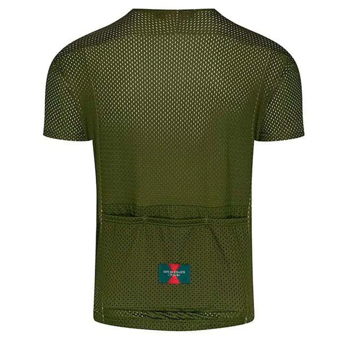 CAFE DU CYCLISTE  Magalie Gravel Jersey - Khaki - Image 2