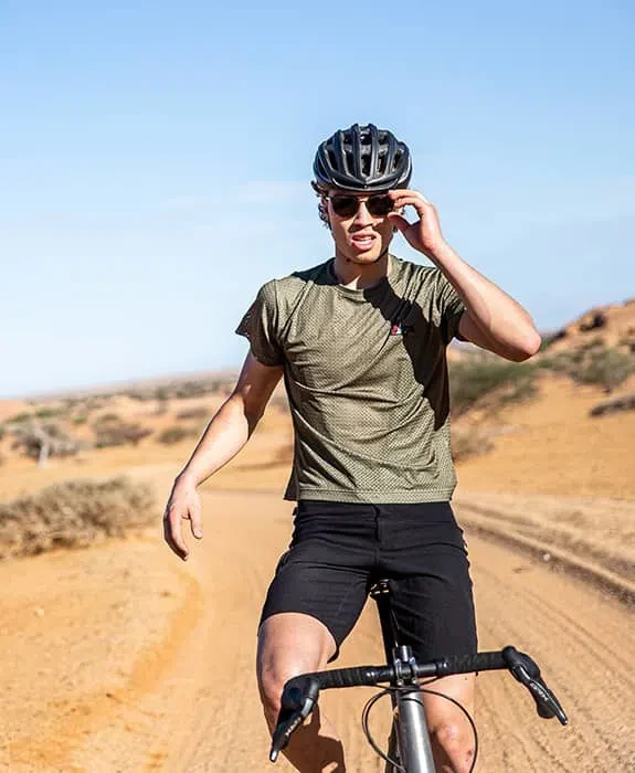 CAFE DU CYCLISTE  Magalie Gravel Jersey - Khaki - Image 4
