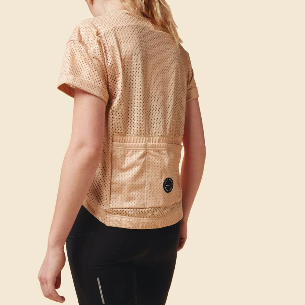 CAFE DU CYCLISTE Magalie Women Gravel Jersey - Apricot - Image 4