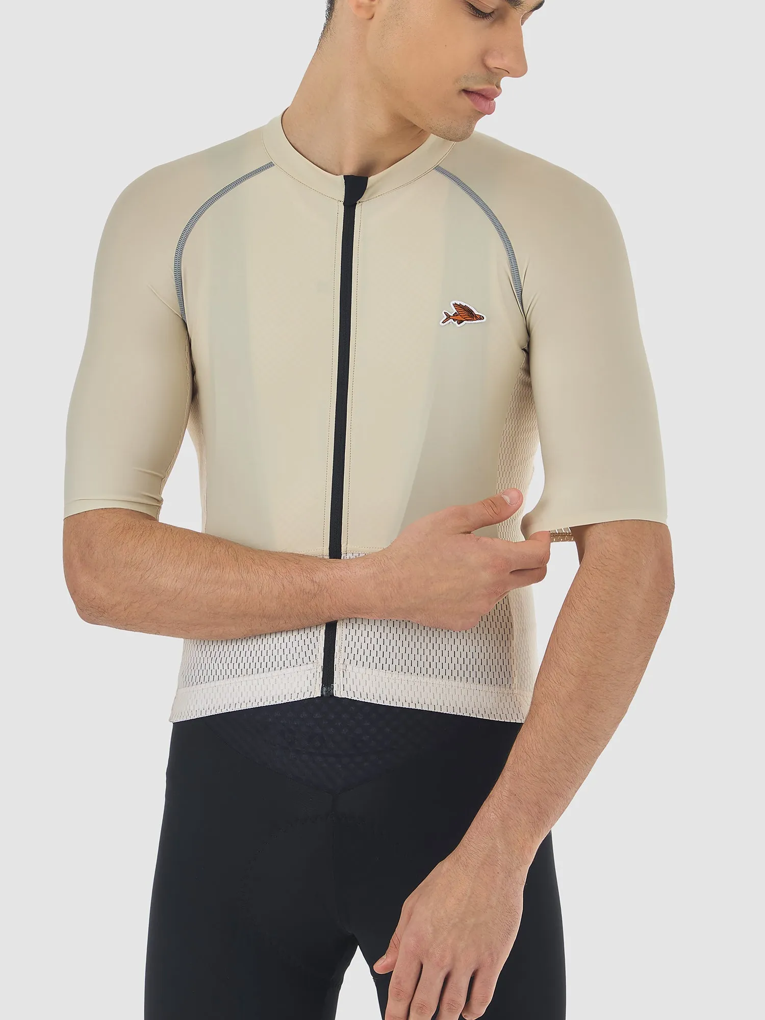 CAFE DU CYCLISTE Magda Lightweight Jersey - Chalk - Image 5