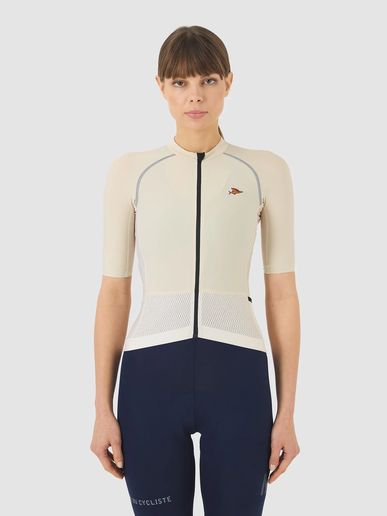 CAFE DU CYCLISTE Magda Lightweight Women Jersey - Chalk - Image 2