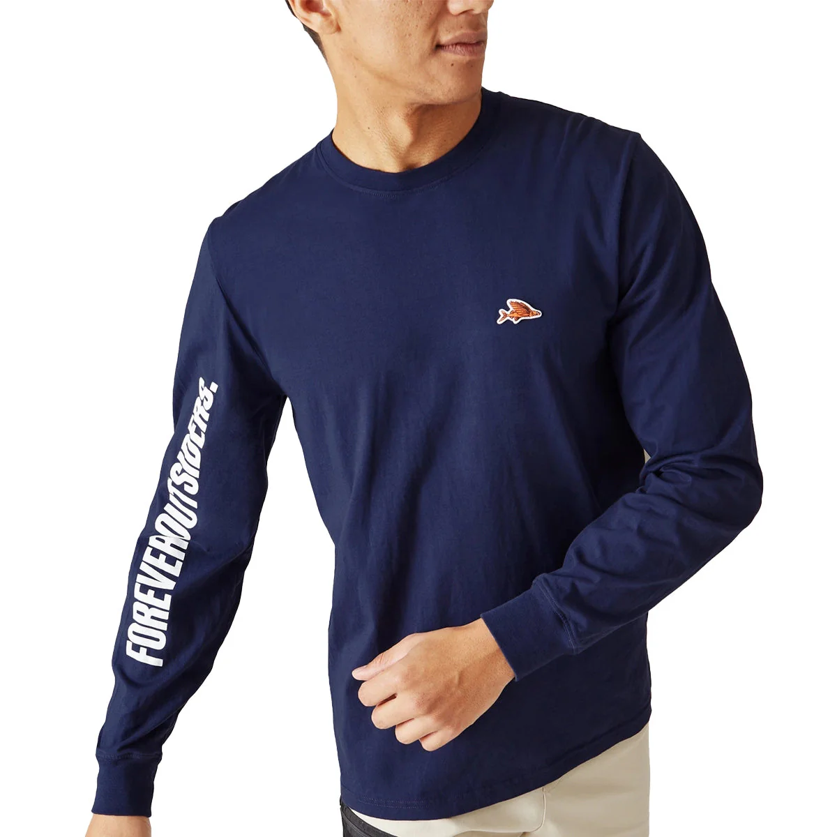 CAFE DU CYCLISTE Maria LS TShirt - Navy - Image 3