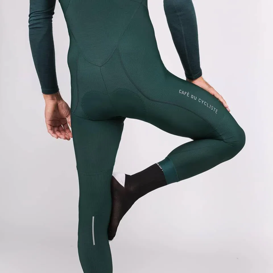CAFE DU CYCLISTE Marie Winter Bib Tights - Alpine Green - Image 5