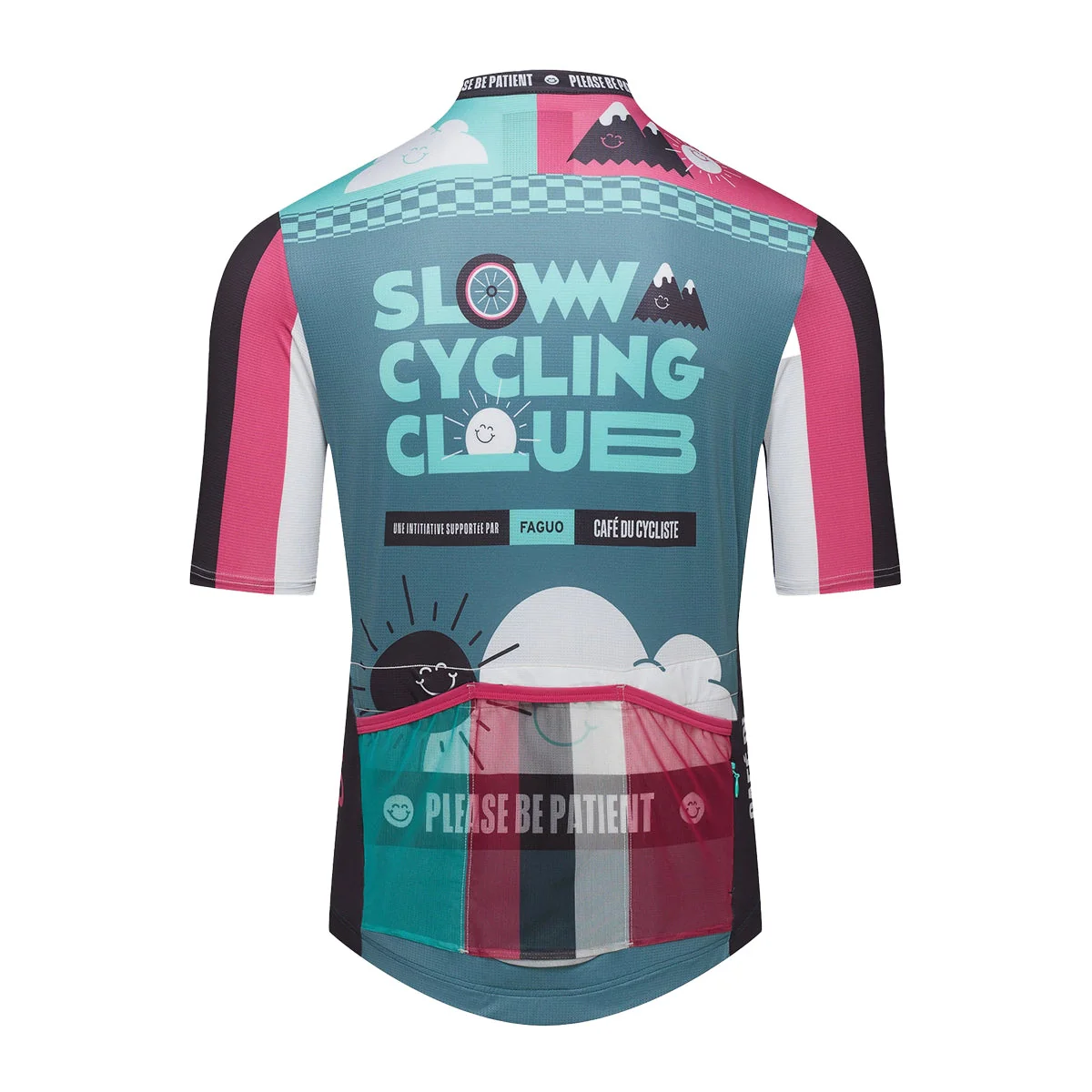 CAFE DU CYCLISTE X FAGUO Marius Cycling Jersey - Slow Black - Image 2
