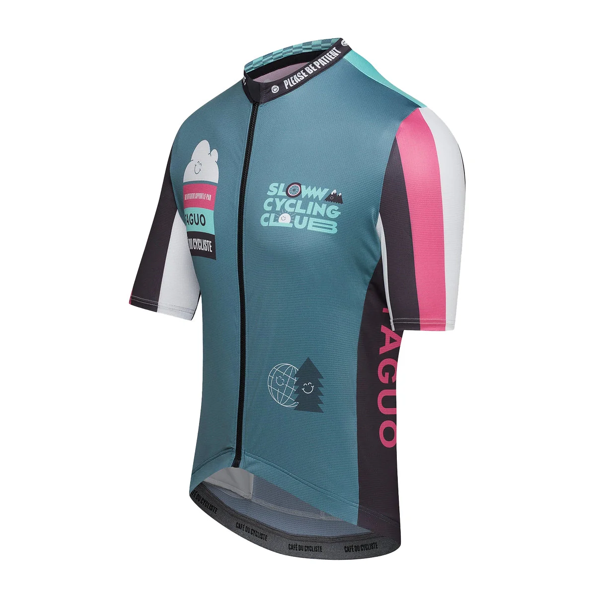 CAFE DU CYCLISTE X FAGUO Marius Cycling Jersey - Slow Black - Image 3