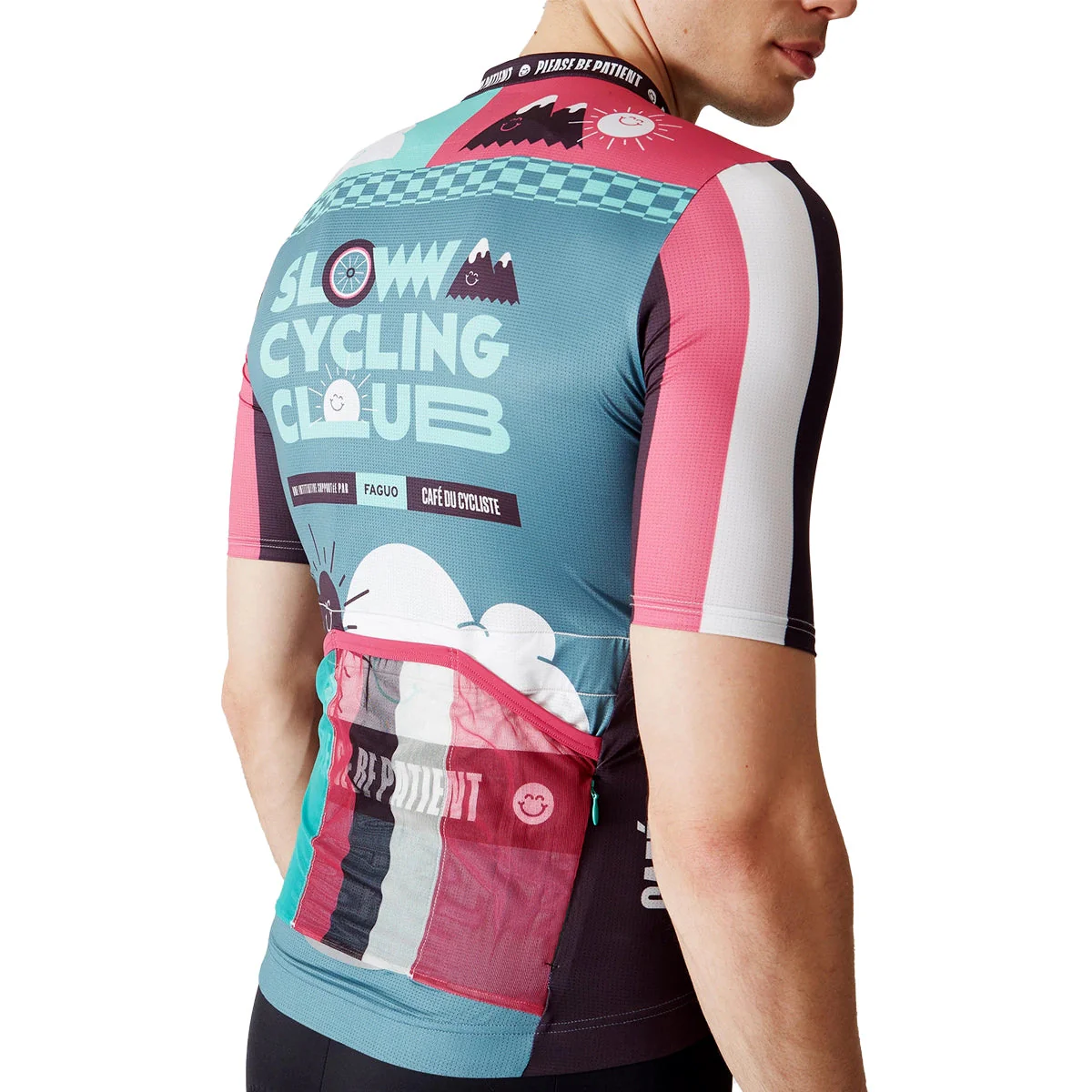 CAFE DU CYCLISTE X FAGUO Marius Cycling Jersey - Slow Black - Image 5