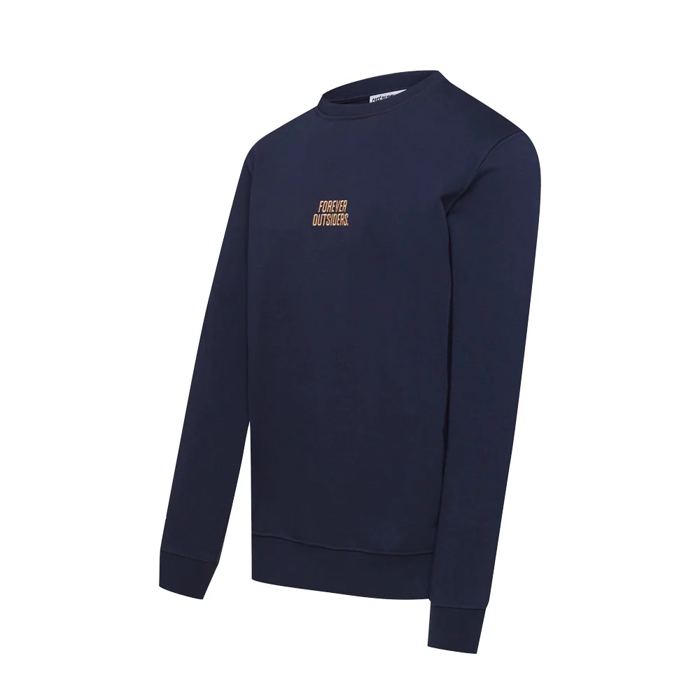 CAFE DU CYCLISTE Marlene Cotton Sweatshirt - Navy - Image 2