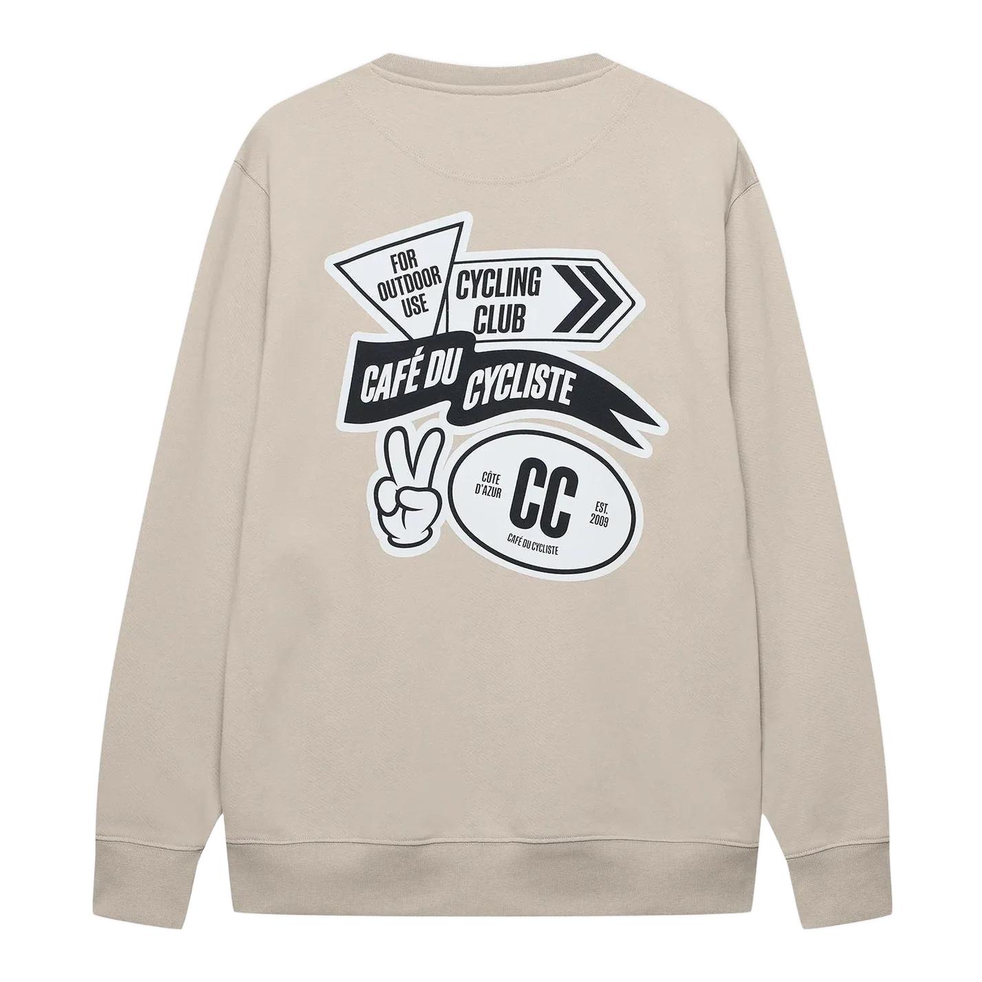 CAFE DU CYCLISTE Marlene Unisex Sweatshirt - Pearl Grey - Image 2