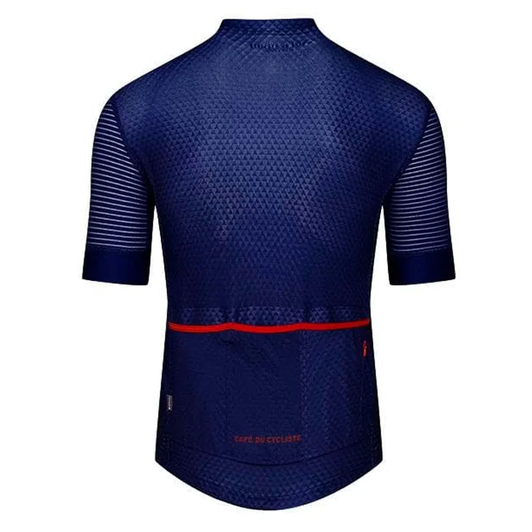 CAFE DU CYCLISTE Micheline Ultralight Cycling Jersey - Solid Navy - Image 2
