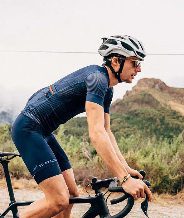 CAFE DU CYCLISTE Micheline Ultralight Cycling Jersey - Solid Navy - Image 4