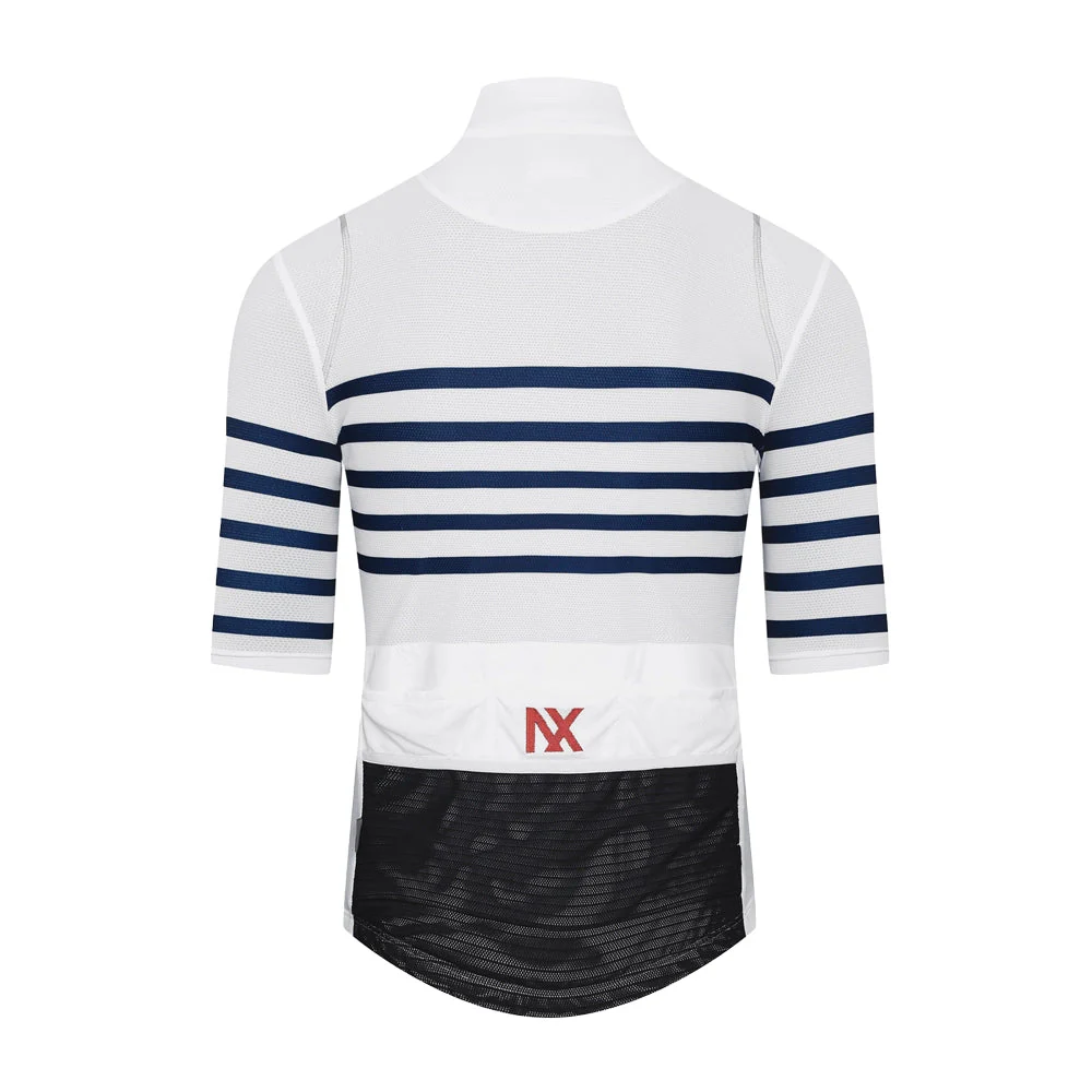 CAFE DU CYCLISTE Mona Cycling Jersey - White Classic - Image 2