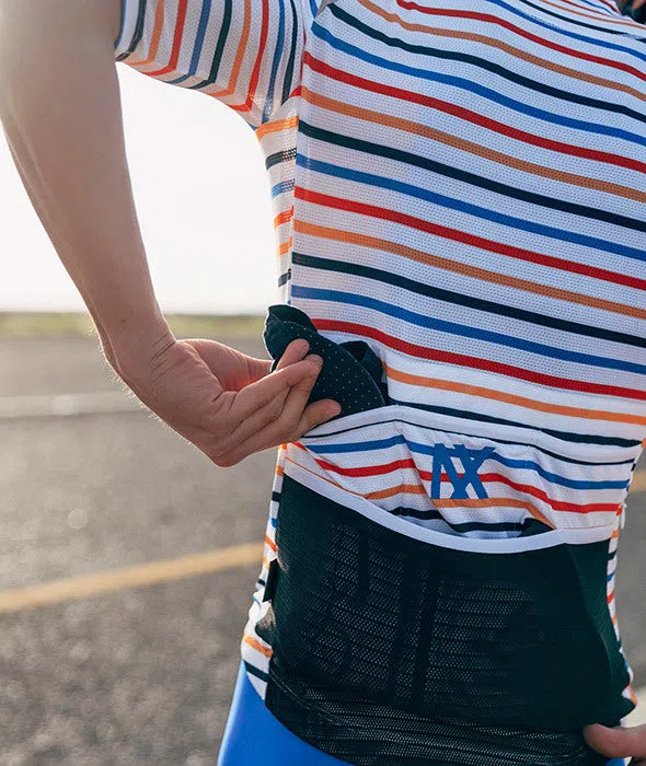 CAFE DU CYCLISTE Mona Jersey - Parasol Bleu Rouge - Image 4