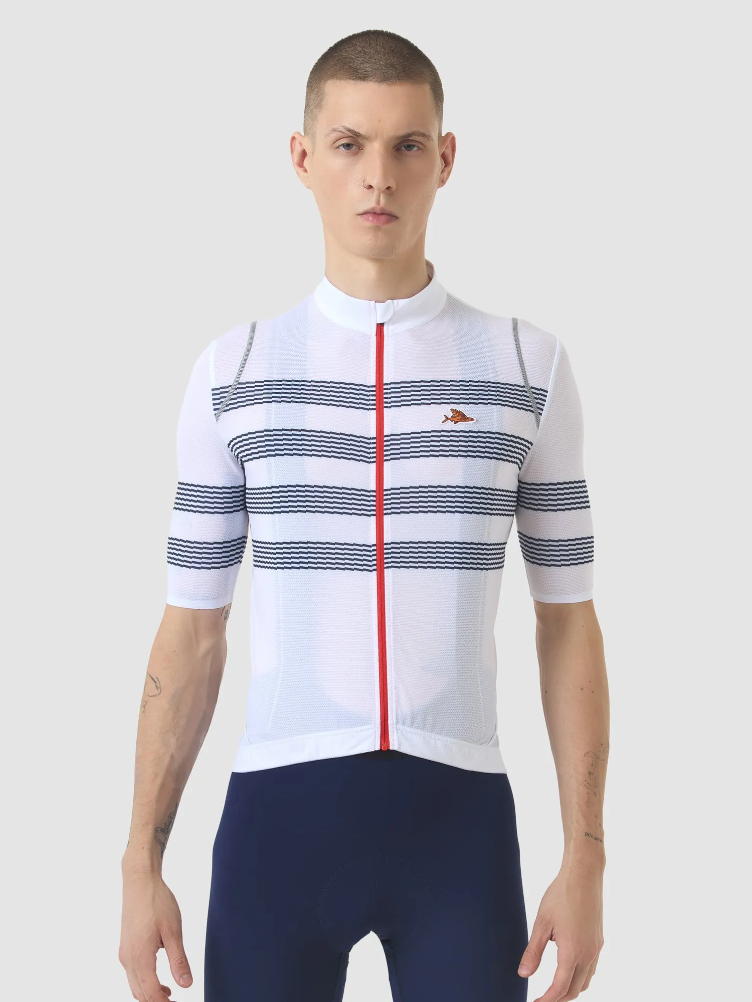 CAFÉ DU CYCLISTE Mona Jersey - Mariniere - Image 3