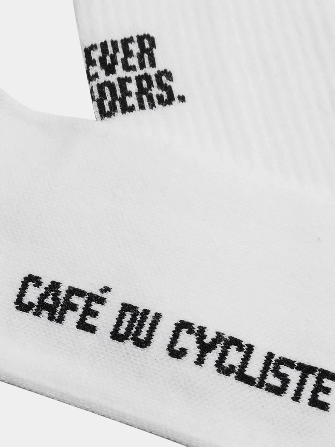 CAFE DU CYCLISTE Motto Cycling Socks - Black/White - Image 2