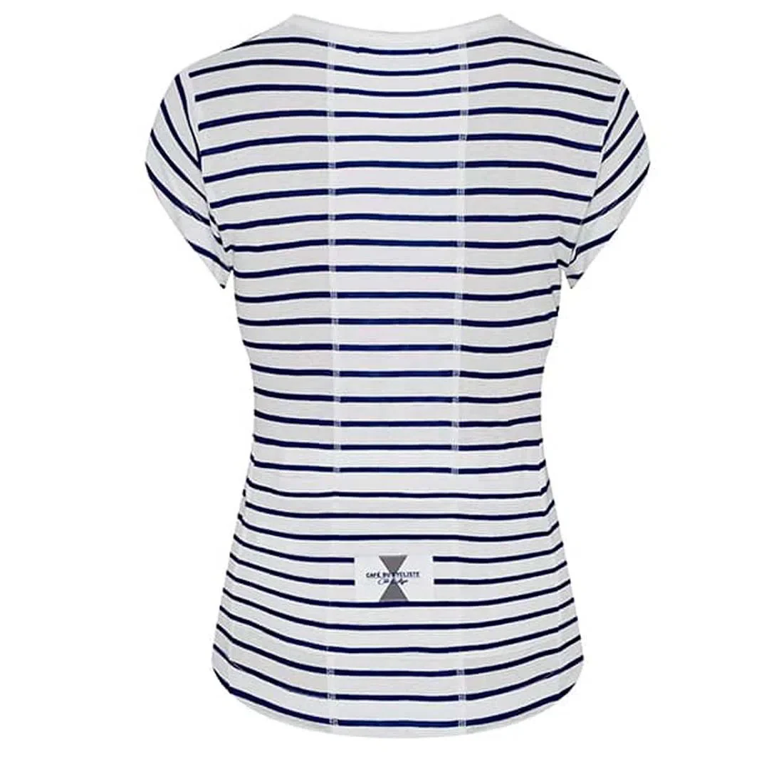 CAFE DU CYCLISTE Pauline Gravel Cycling Jersey - Mariniere - Image 2