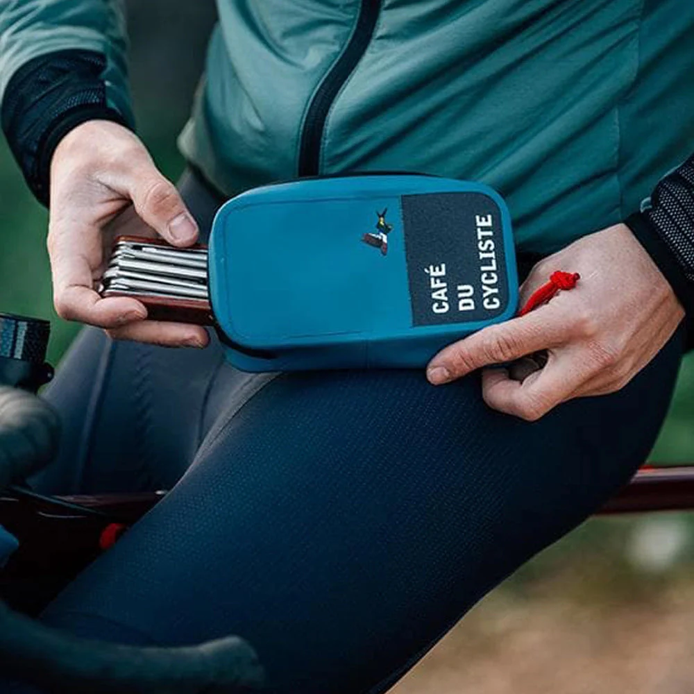 CAFE DU CYCLISTE Wallet Ride Pack Pouch - Blue - Image 2