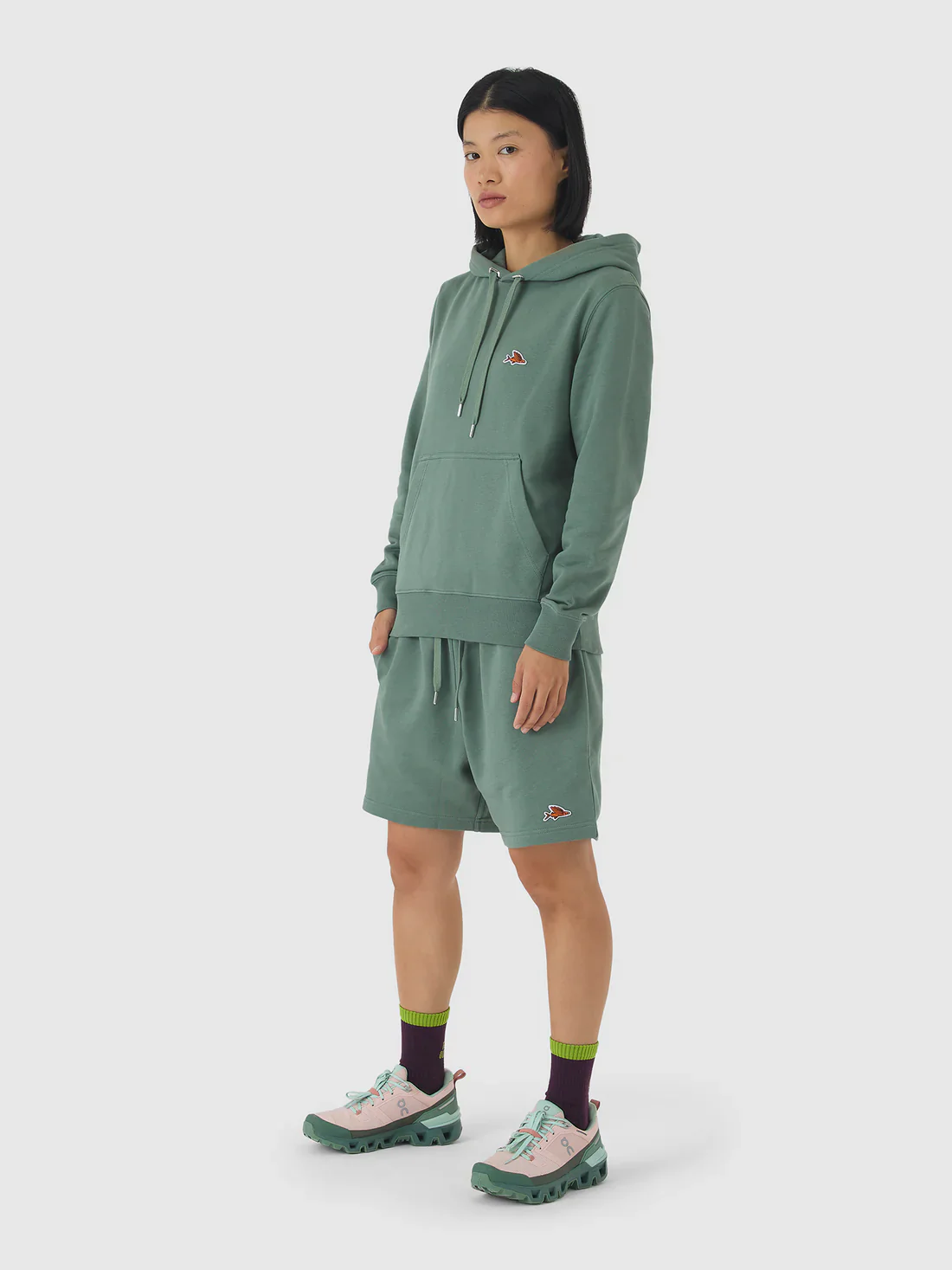 CAFE DU CYCLISTE Rolande Explore Hoodie - Scots Pine - Image 3