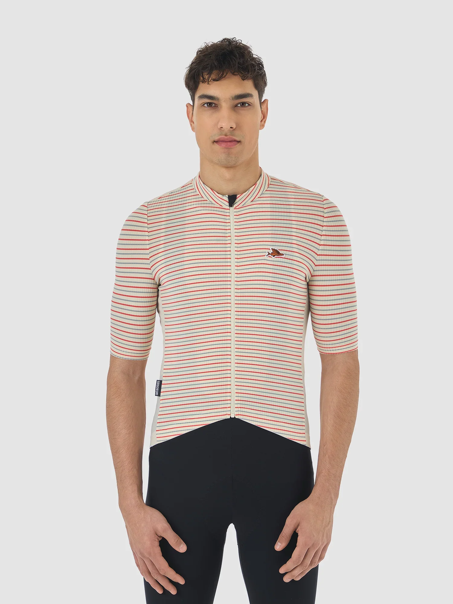 CAFÉ DU CYCLISTE Romy Cycling Jersey - Chalk/Fire - Image 2