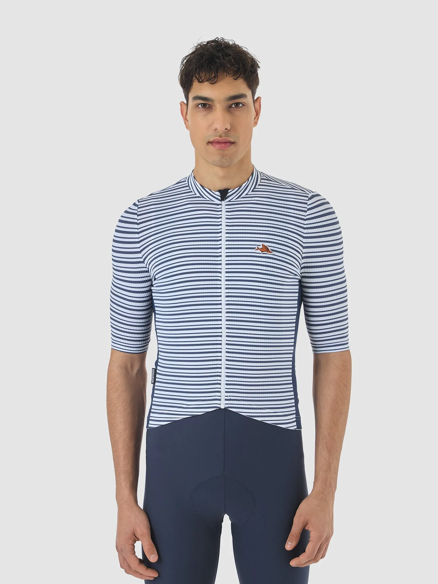 CAFE DU CYCLISTE Romy Midweight Jersey - Navy/White - Image 2