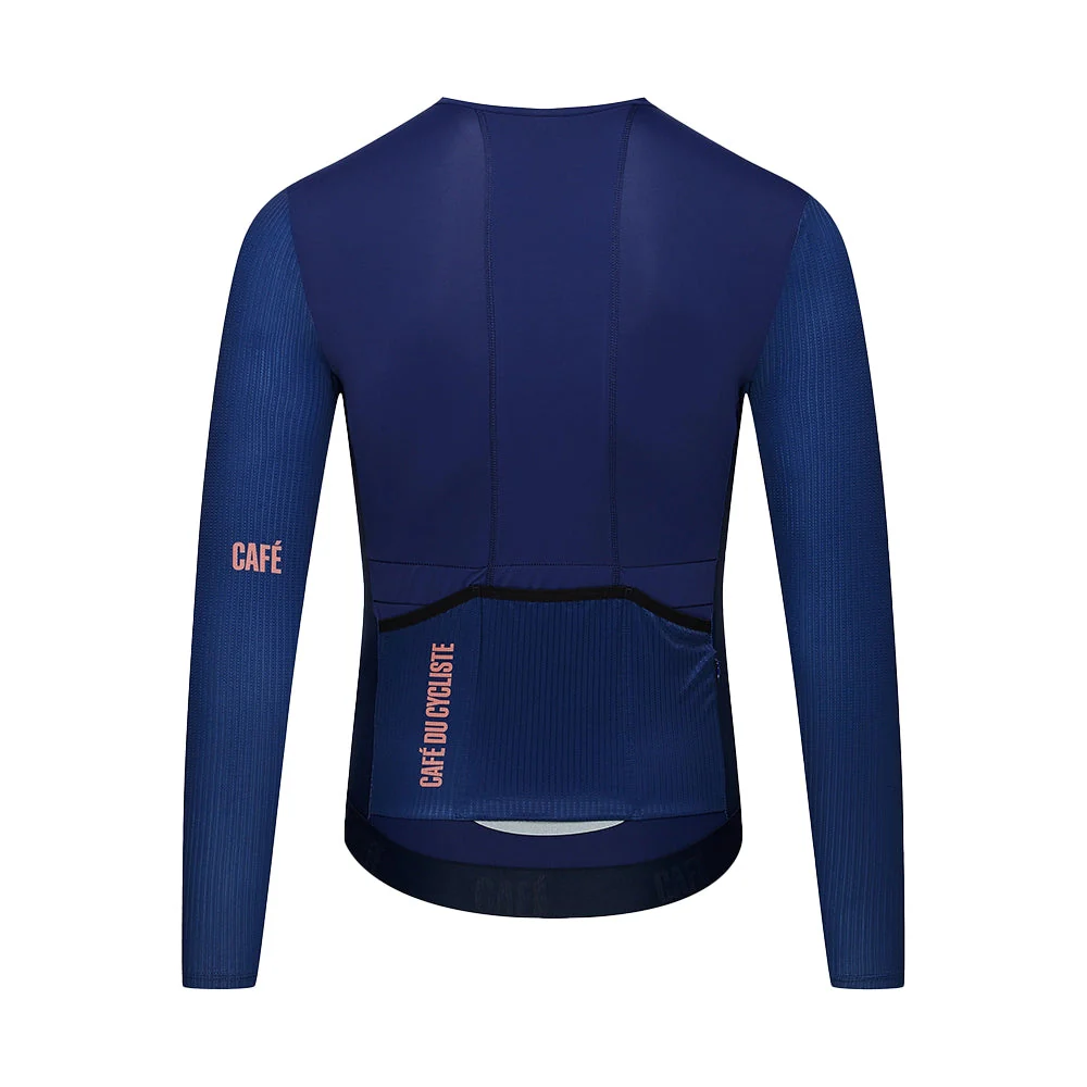 CAFE DU CYCLISTE Roxane Race Long Sleeve Jersey - Navy - Image 2