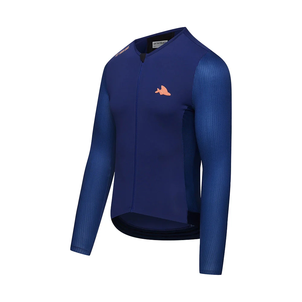 CAFE DU CYCLISTE Roxane Race Long Sleeve Jersey - Navy - Image 3
