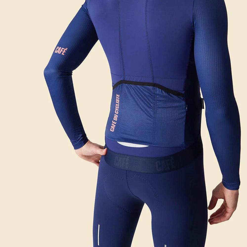 CAFE DU CYCLISTE Roxane Race Long Sleeve Jersey - Navy - Image 5