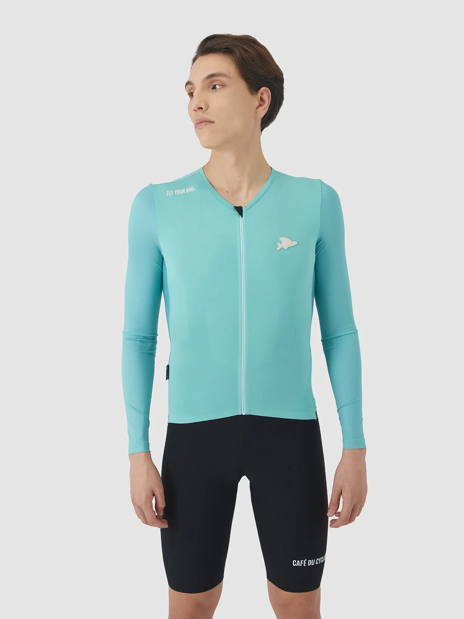 CAFE DU CYCLISTE Roxane Race Long Sleeve Jersey - Riviera Blue - Image 3