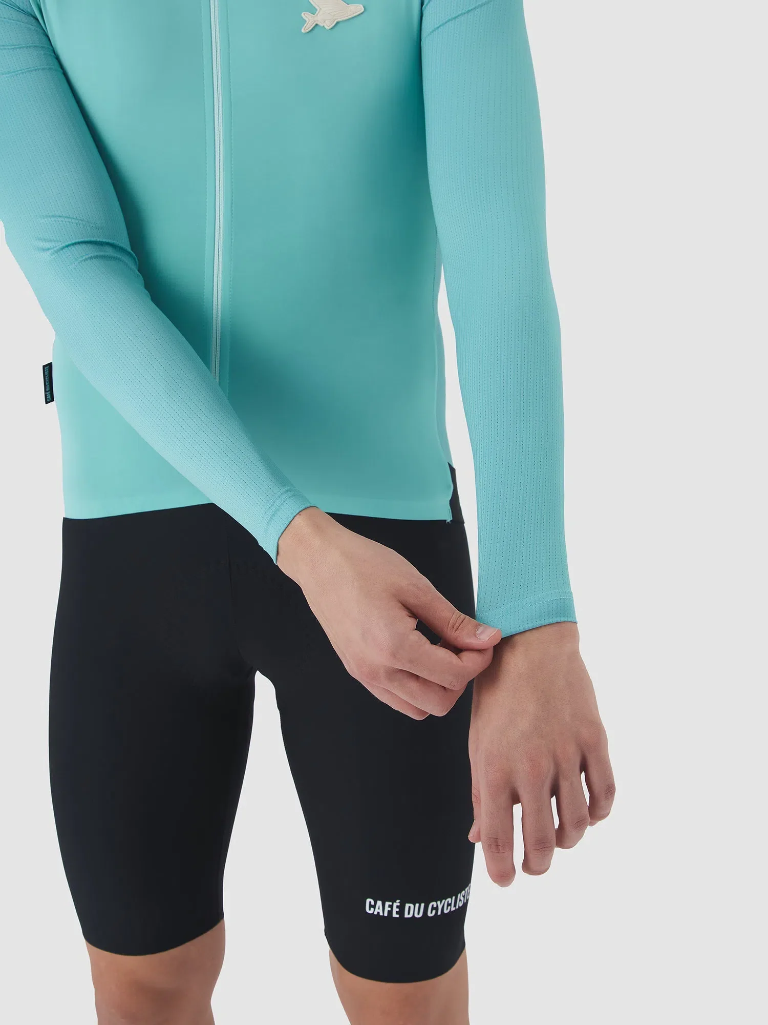 CAFE DU CYCLISTE Roxane Race Long Sleeve Jersey - Riviera Blue - Image 4