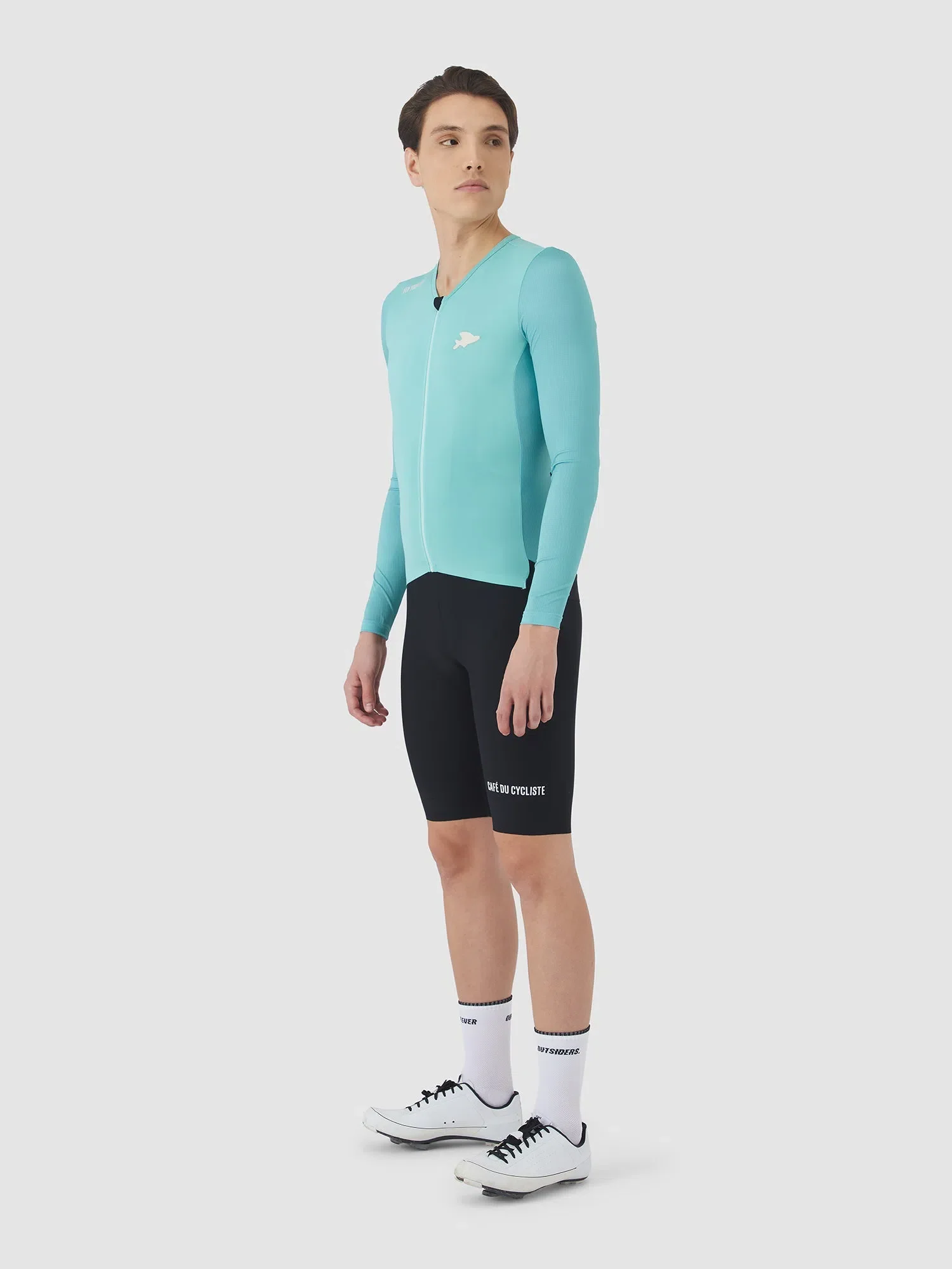 CAFE DU CYCLISTE Roxane Race Long Sleeve Jersey - Riviera Blue - Image 5