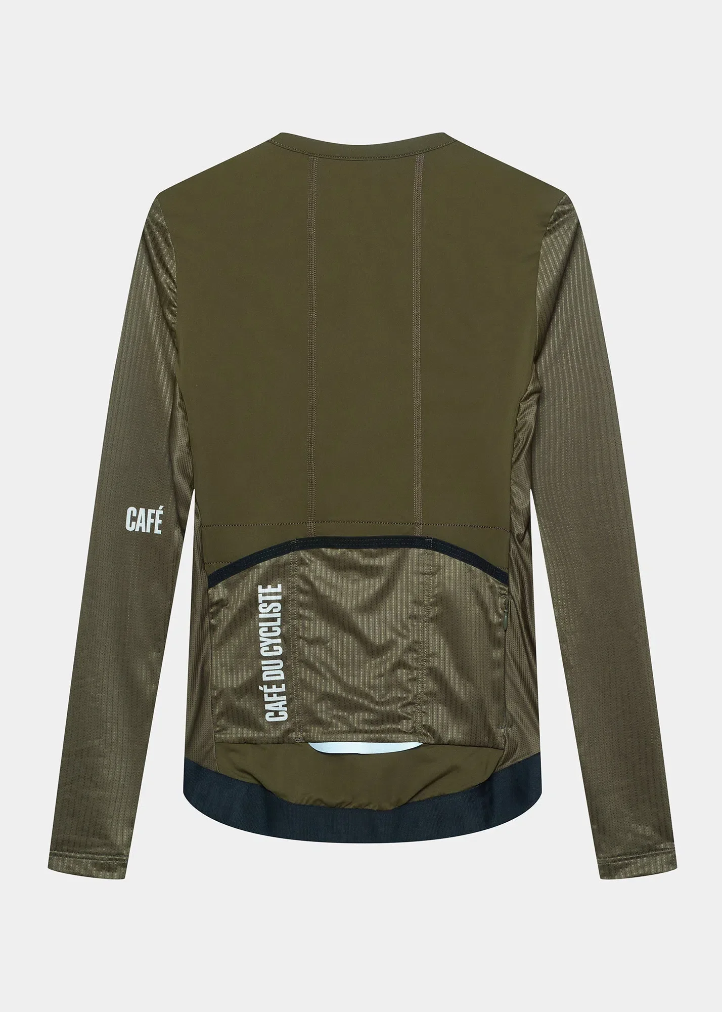 CAFE DU CYCLISTE Roxane Race Long Sleeve Women Jersey - Khaki - Image 3