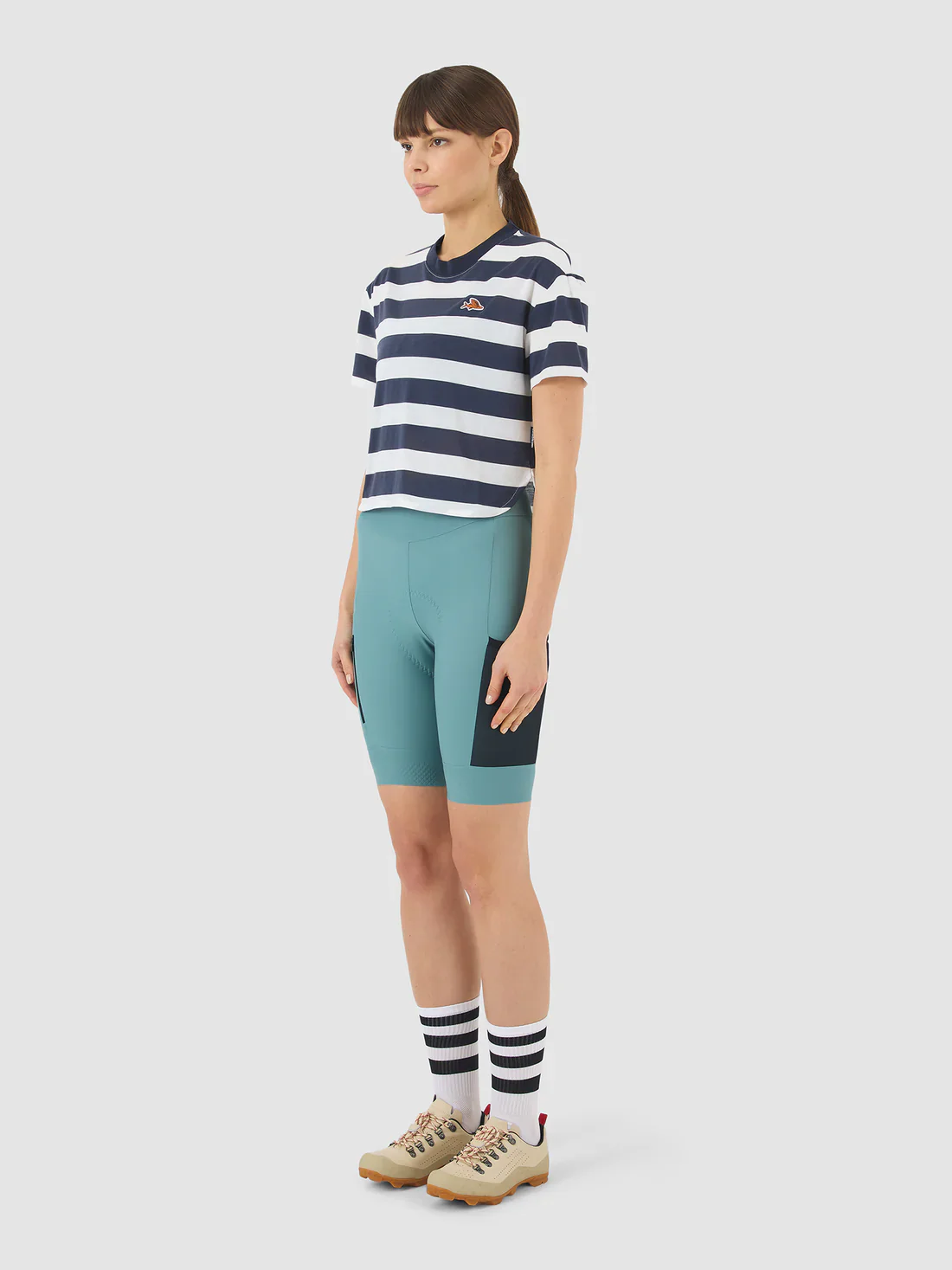 CAFE DU CYCLISTE Sandrine Women Cycling Jersey - Mariniere Navy/White - Image 3