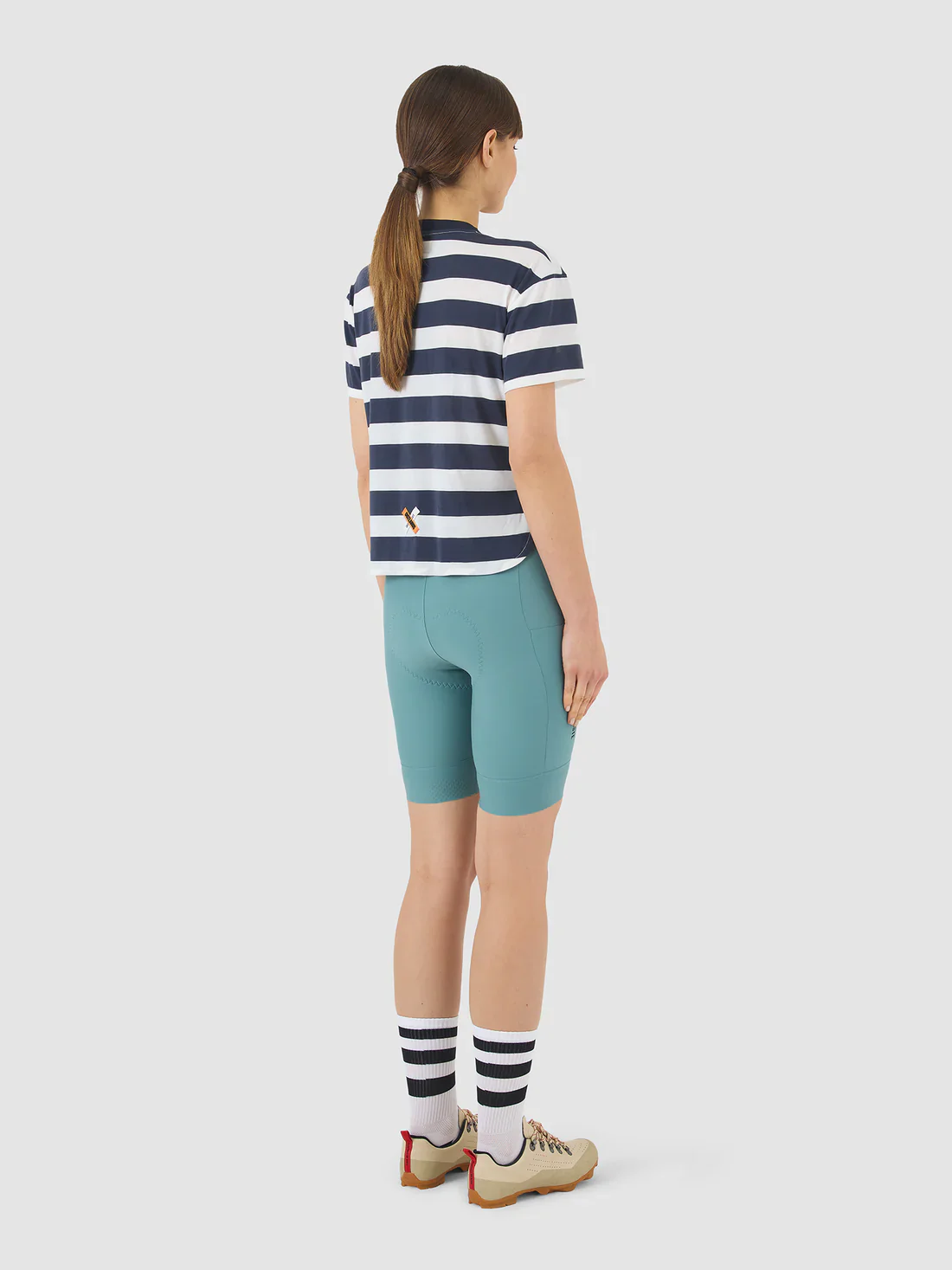 CAFE DU CYCLISTE Sandrine Women Cycling Jersey - Mariniere Navy/White - Image 4
