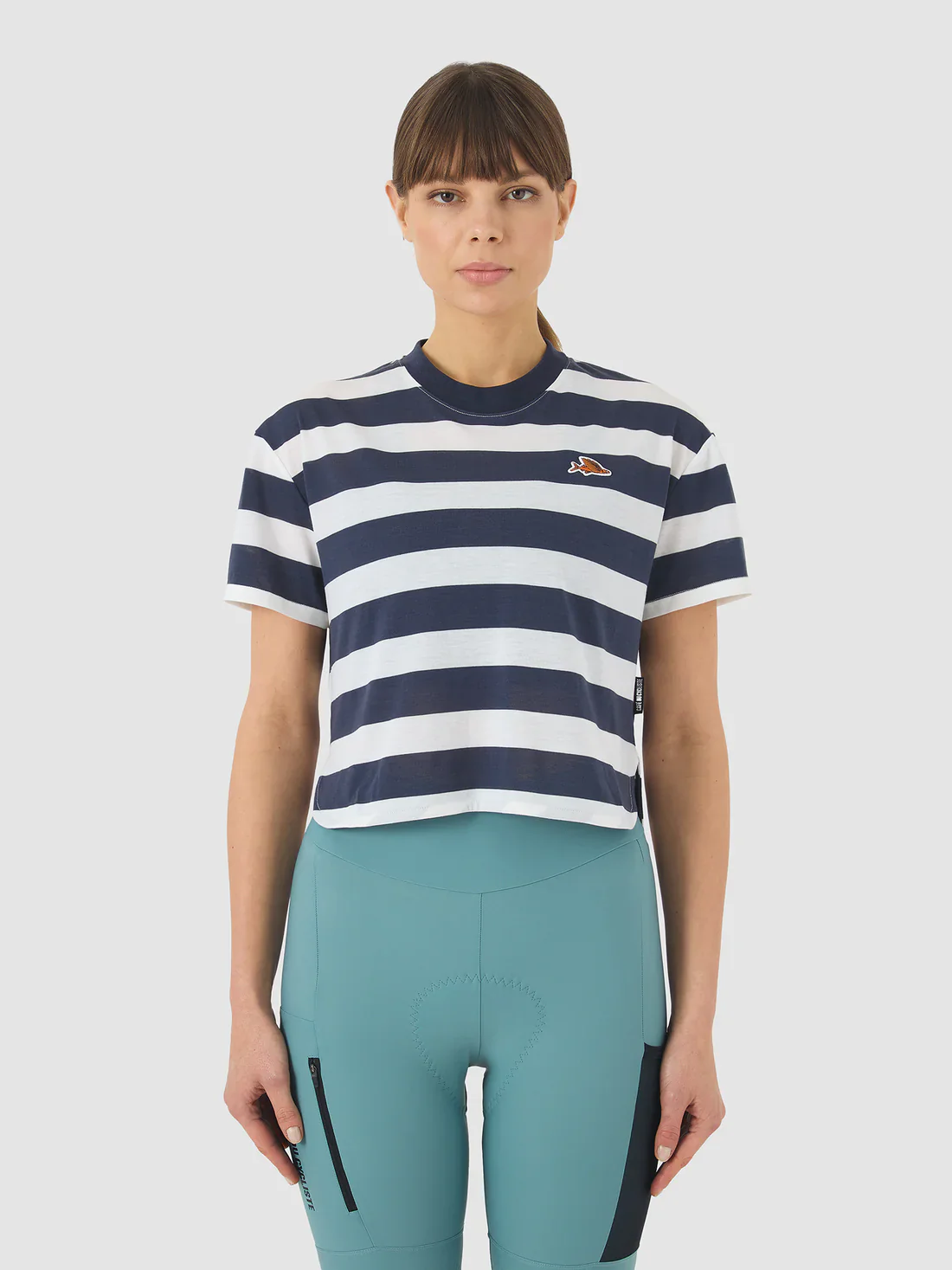 CAFE DU CYCLISTE Sandrine Women Cycling Jersey - Mariniere Navy/White - Image 5