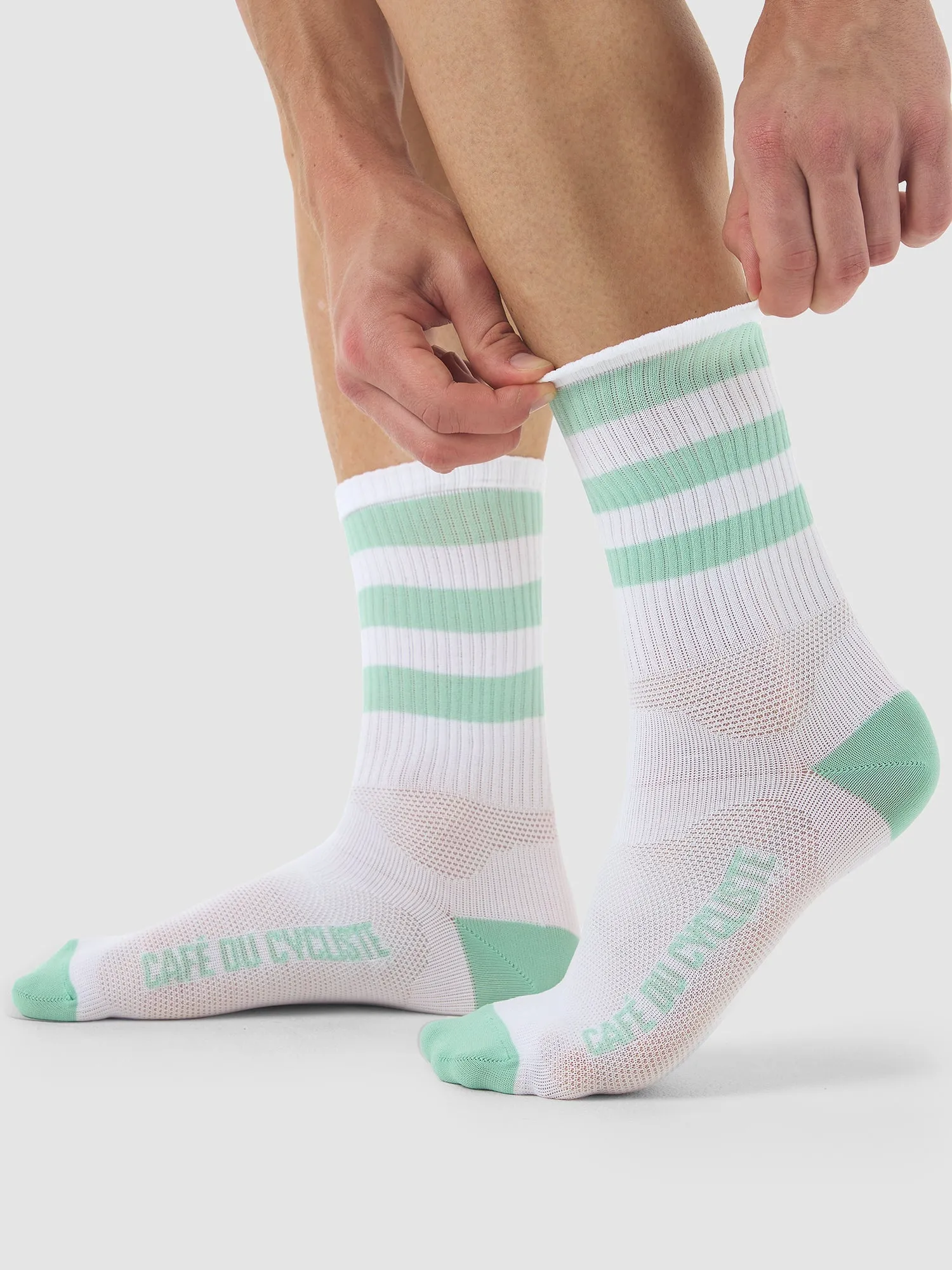 CAFÉ DU CYCLISTE Skate Socks - Jadeite - Image 3