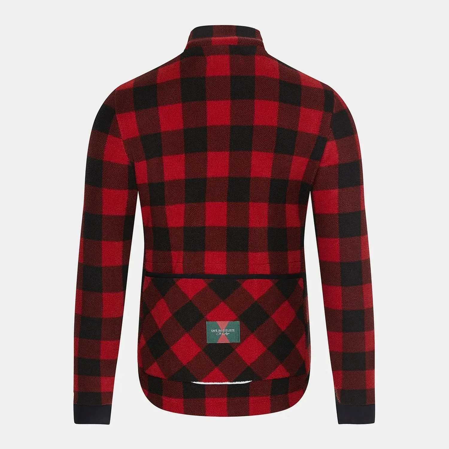 CAFE DU CYCLISTE Solange Fleece Jersey - Red/Black - Image 3
