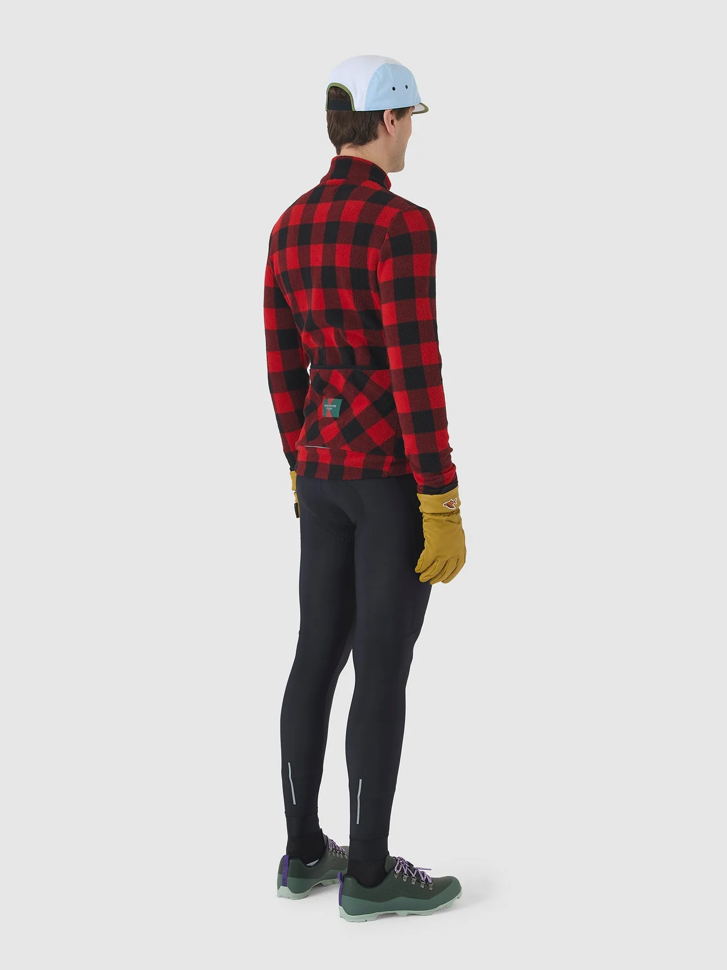 CAFE DU CYCLISTE Solange Fleece Jersey - Red/Black - Image 6