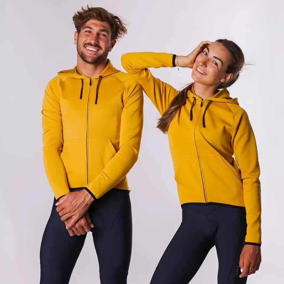 CAFE DU CYCLISTE Solenne Gravel Hoodie - Amber - Image 4