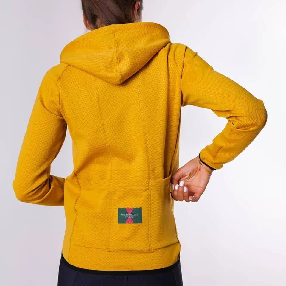 CAFE DU CYCLISTE Solenne Gravel Hoodie - Amber - Image 5