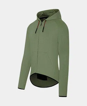 CAFE DU CYCLISTE Solenne Gravel Hoodie - Gunmetal Green - Image 3