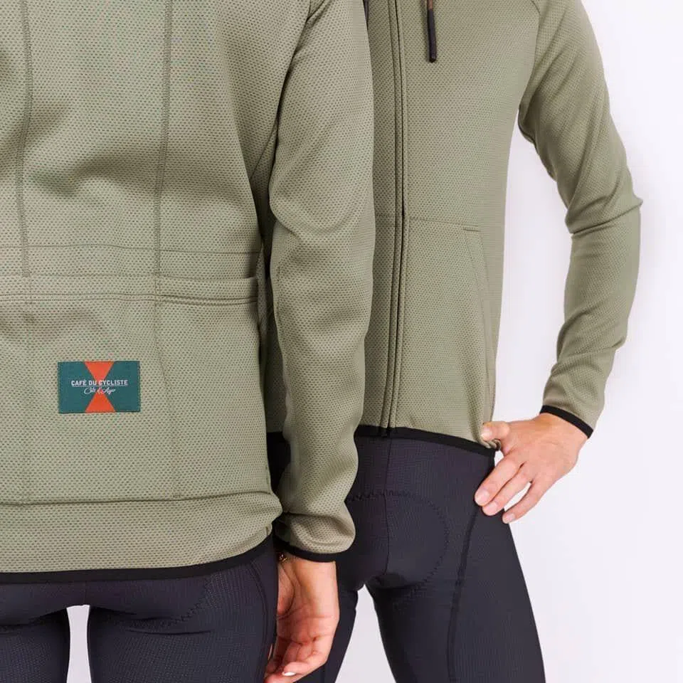 CAFE DU CYCLISTE Solenne Gravel Hoodie - Gunmetal Green - Image 5