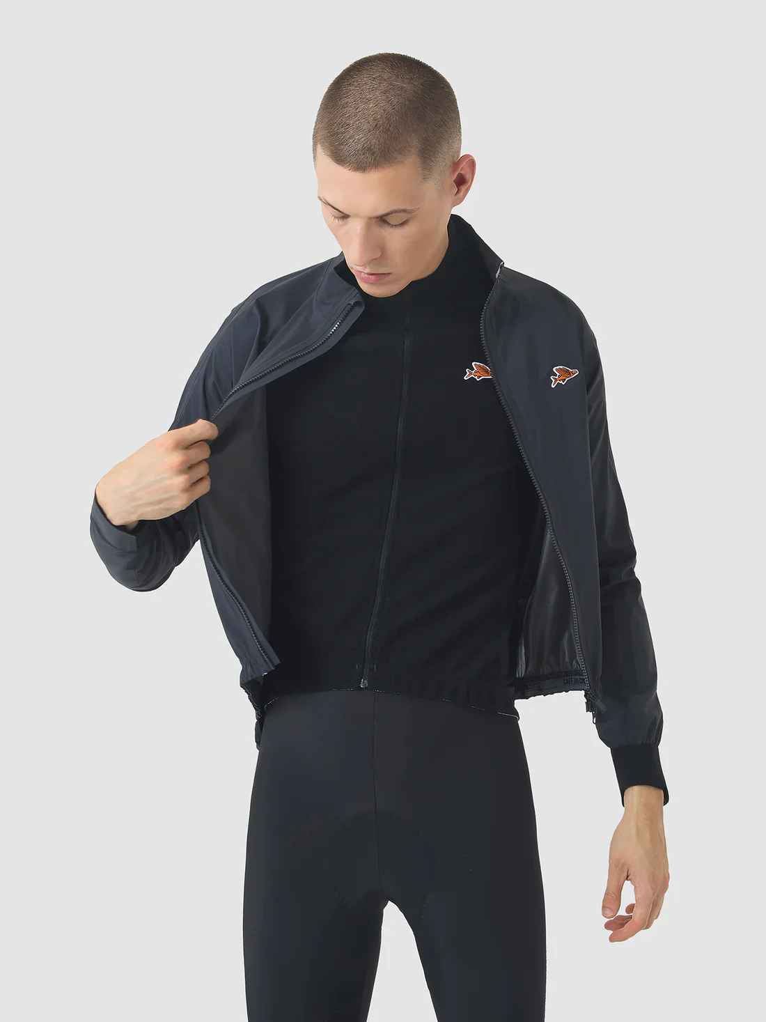 CAFE DU CYCLISTE Suzette Rain Jacket - Anthracite - Image 3